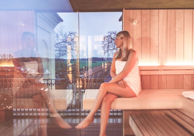 Sauna i Schlosshotel Fleesensee